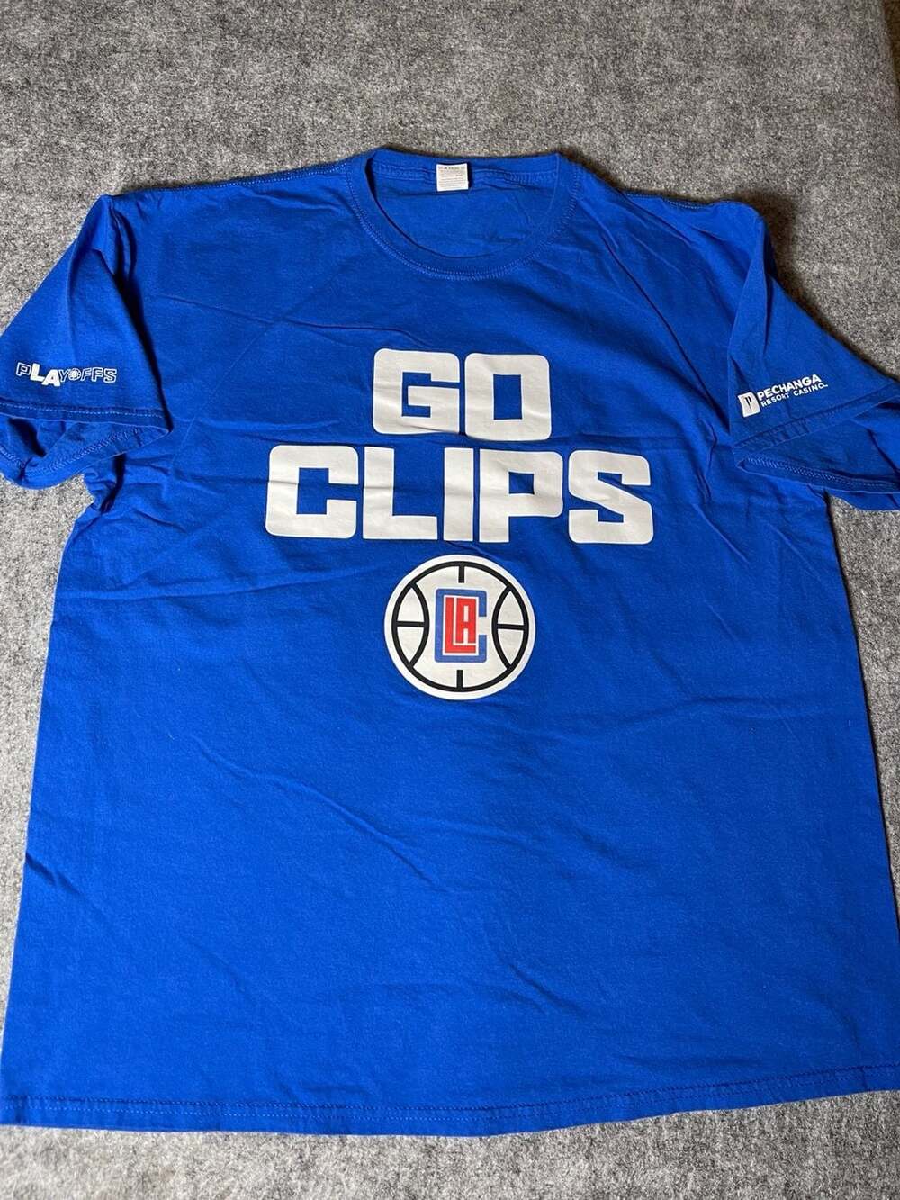 Fruit of the Loom LA Clippers "Go Clips" NBA Playoffs T-Shirt Size XL